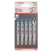BOSCH Pilový plátek do kmitací pily T 118 G, 5 ks 2608631012