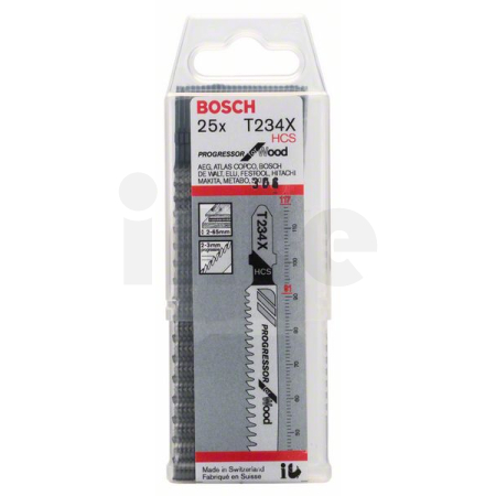 BOSCH Pilový plátek do kmitací pily T 234 X, 25 ks 2608633524