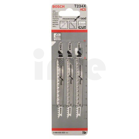 BOSCH Pilový plátek do kmitací pily T 234 X, 5 ks 2608633528