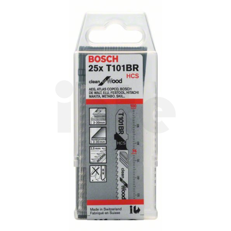 BOSCH Pilový plátek do kmitací pily T 101 BR, 25 ks 2608633623