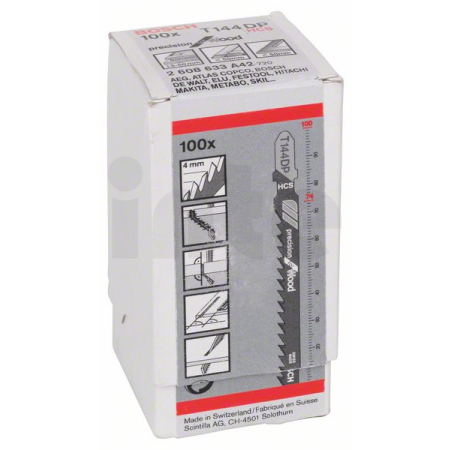 BOSCH Pilový plátek do kmitací pily T 144 DP, 100 ks 2608633A42