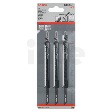 BOSCH Pilový plátek do kmitací pily T 344 DP, 3 ks 2608633A32