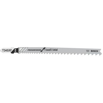 BOSCH Pilový plátek pro přímočaré pily PRO Multi Material thick and thin T345XF, 132 mm, 5 ks 2608634994