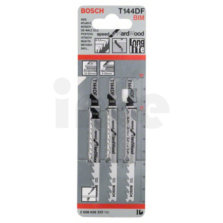 BOSCH Pilový plátek do kmitací pily T 144 DF, 3 ks 2608636222