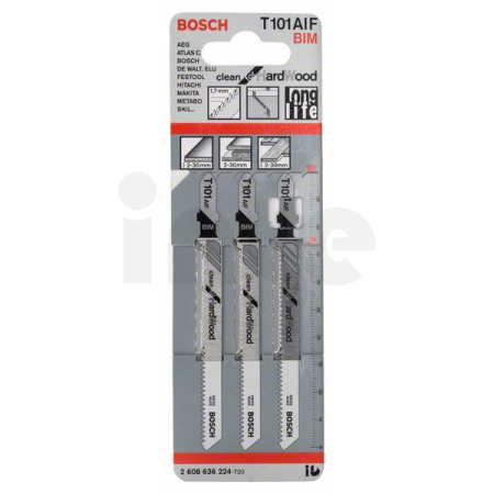 BOSCH Pilový plátek do kmitací pily T 101 AIF, 3 ks 2608636224