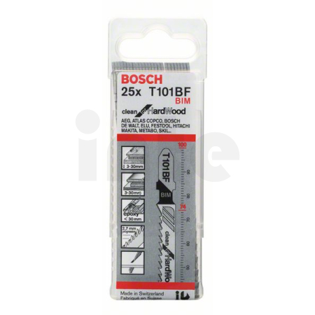 BOSCH Pilový plátek do kmitací pilky T 101 BF, 25 ks 2608634988