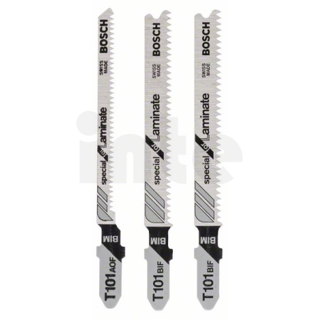 BOSCH 3dílná sada pilových plátků se stopkou T pro práci s laminátem 2608636429