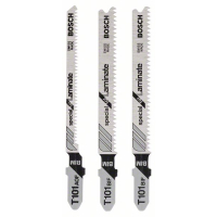 BOSCH 3dílná sada pilových plátků se stopkou T pro práci s laminátem 2608636429