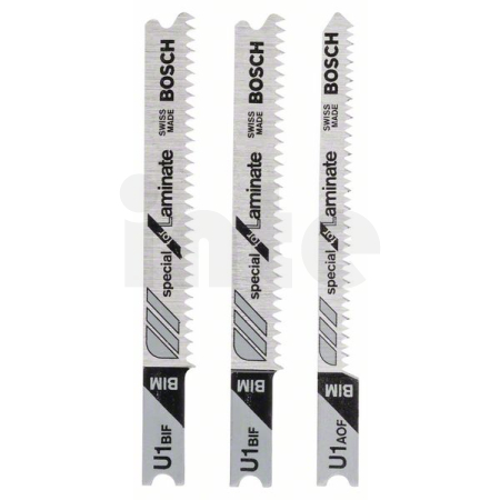BOSCH 3dílná sada pilových plátků se stopkou U pro práci s laminátem 2608636430