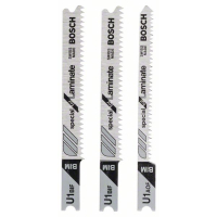 BOSCH 3dílná sada pilových plátků se stopkou U pro práci s laminátem 2608636430