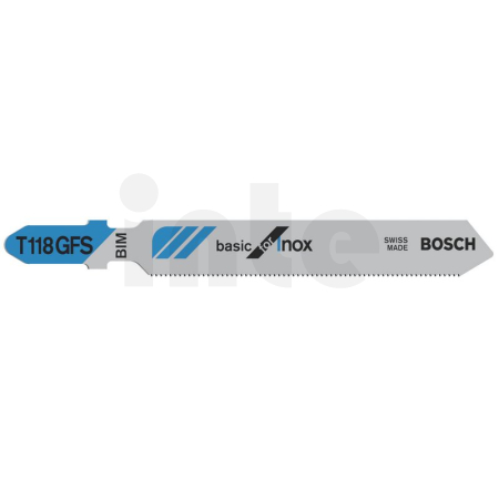 BOSCH Pilový plátek do kmitací pily T 118 GFS, 5 ks 2608636496