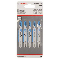 BOSCH Pilový plátek do kmitací pily T 118 GFS, 5 ks 2608636496