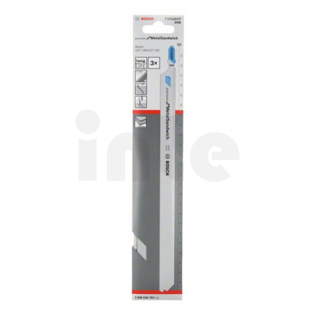 BOSCH Pilový plátek pro kmitací pily T 1018 AFP, 3 ks 2608636793