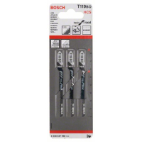 BOSCH Pilový plátek do kmitací pily T 119 BO, 3 ks 2608637788