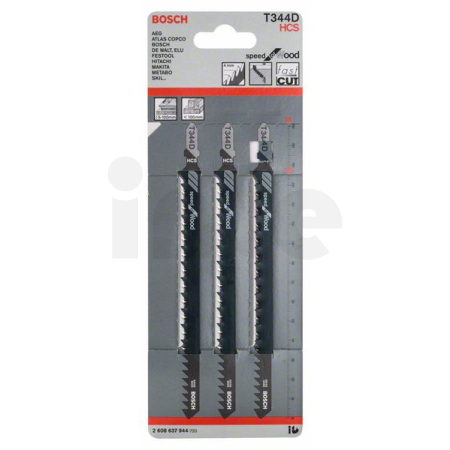 BOSCH Pilový plátek do kmitací pily T 344 D, 3 ks 2608637944