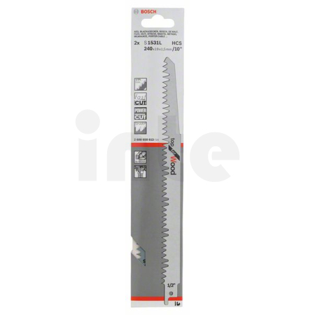 BOSCH Pilový plátek do pily ocasky S 1531 L, 2 ks 2608650613