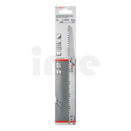 BOSCH Pilový plátek do pily ocasky S 1531 L, 5 ks 2608650676