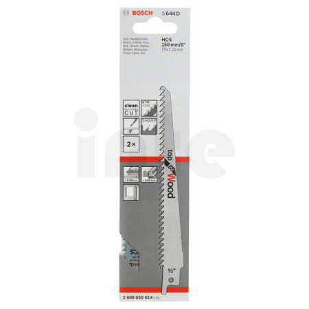 BOSCH Pilový plátek do pily ocasky S 644 D, 2 ks 2608650614
