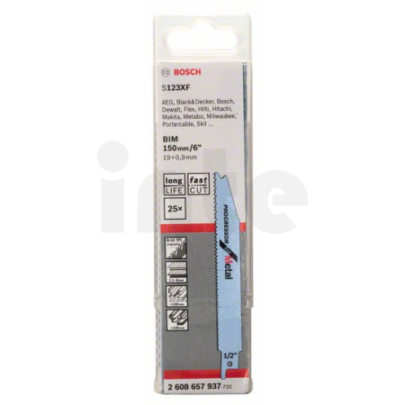 BOSCH Pilový plátek do pily ocasky S 123 XF, 25 ks 2608657937