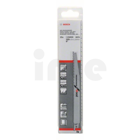 BOSCH Pilový plátek do pily ocasky S 2345 X, 25 ks 2608650463