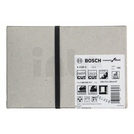 BOSCH Pilový plátek do pily ocasky S 2345 X, 100 ks 2608654417