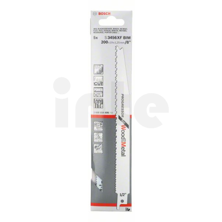 BOSCH Pilový plátek do pily ocasky S 3456 Xf, 5 ks 2608654406