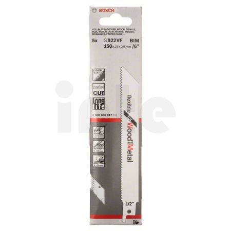 BOSCH Pilový plátek do pily ocasky S 922 VF, 5 ks 2608656017