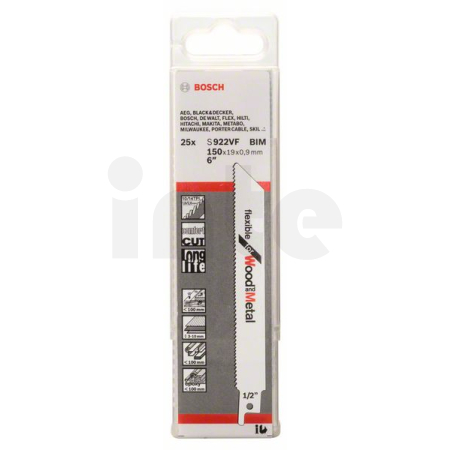 BOSCH Pilový plátek do pily ocasky S 922 VF, 25 ks 2608657558