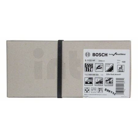 BOSCH Pilový list do pily ocasky S 1122 HF, 100 ks 2608656034