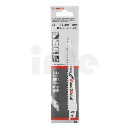 BOSCH Pilový list do pily ocasky S 611 DF, 2 ks 2608656271
