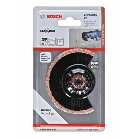 BOSCH Karbidový segmentový pilový kotouč s tvrdokovovými zrny RIFF ACZ 85 RT3 2608661642