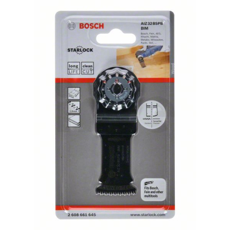 BOSCH Ponorný pilový list BIM AIZ 32 BSPB Hard Wood 2608661645
