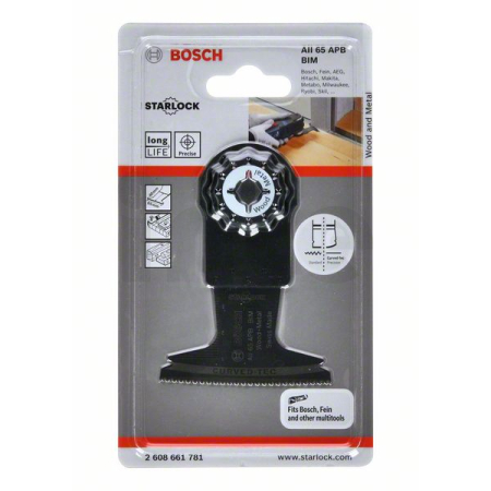 BOSCH Ponorný pilový list BIM AII 65 APB Wood and Metal 2608661781