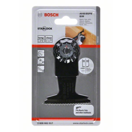 BOSCH Ponorný pilový list BIM AII 65 BSPB Hard Wood 2608662017