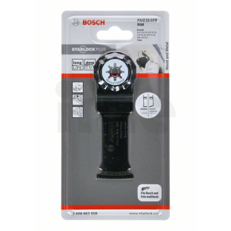 BOSCH Ponorný pilový list BIM PAIZ 32 APB Wood and Metal 2608662558