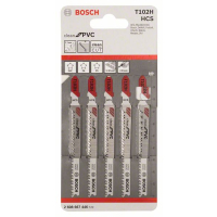BOSCH Pilový plátek pro kmitací pily T 102 H, 5 ks 2608667446