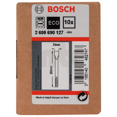 BOSCH Plochý sekáč SDS max, 10 ks 2608690127