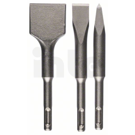 BOSCH 3dílná sada krátkých sekáčů SDS plus 0/20/40 mm 2608690180