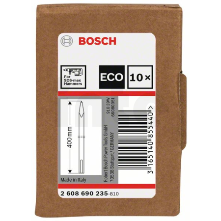 BOSCH 10dílná sada 400mm špičatých sekáčů SDS max 2608690235