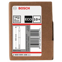 BOSCH 10dílná sada 600mm špičatých sekáčů SDS max 2608690236