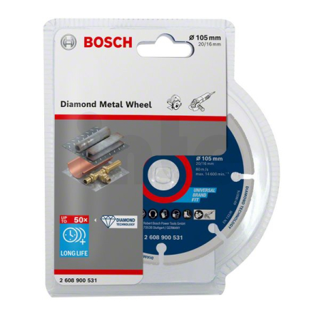 BOSCH Diamantový řezací kotouč EXPERT Diamond Metal Wheel 105 × 20/16 mm 2608900531