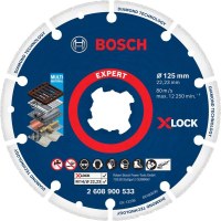 BOSCH Diamantový řezací kotouč EXPERT Diamond Metal Wheel X-LOCK 125 × 22,23 mm 2608900533