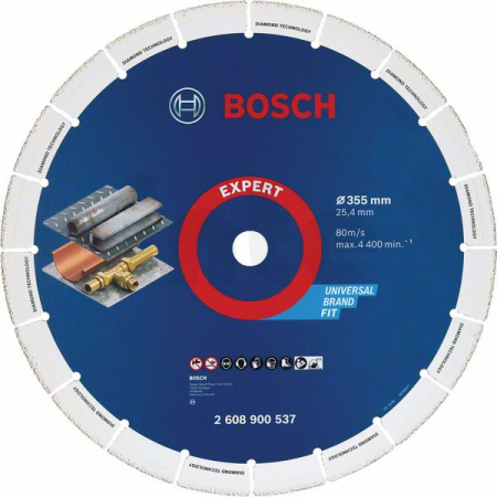 BOSCH Velký řezný kotouč EXPERT Diamond Metal Wheel 355 × 25,4 mm 2608900537