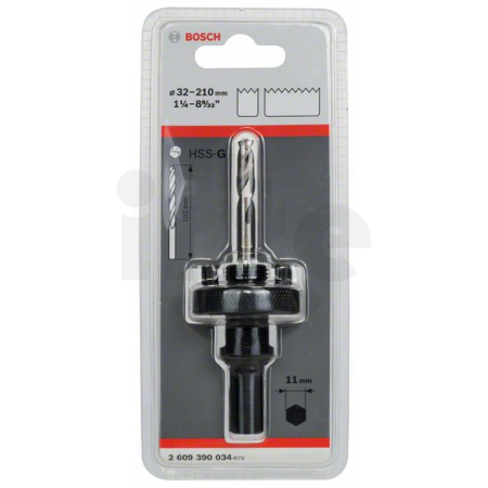 BOSCH Adaptér s šestihranným otvorem pro 32–210mm děrovky 2609390034