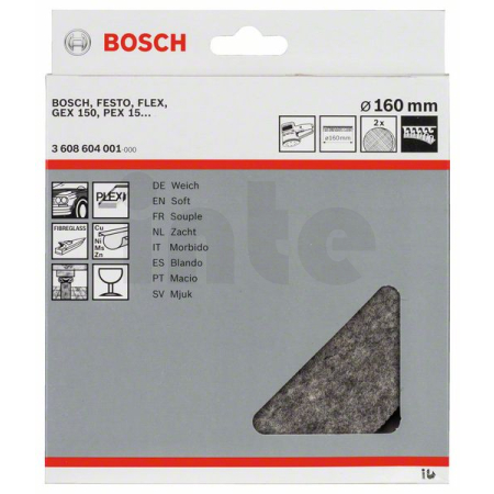 BOSCH Lešticí plsť, 2 ks 3608604001