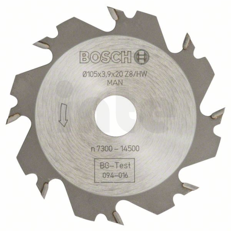 BOSCH Kotoučová fréza, 8, 20 mm, 4 mm 3608641008