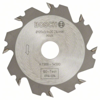 BOSCH Kotoučová fréza, 8, 20 mm, 4 mm 3608641008