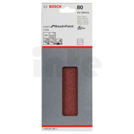 BOSCH Brusný papír C430, balení 10 ks 2608605296