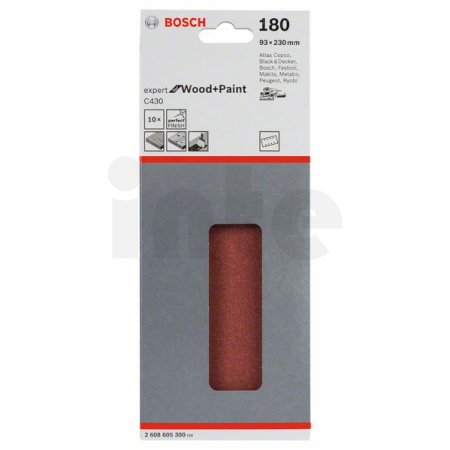 BOSCH Brusný papír C430, balení 10 ks 2608605300