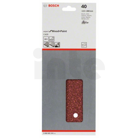 BOSCH Brusný papír C430, balení 10 ks 2608605341